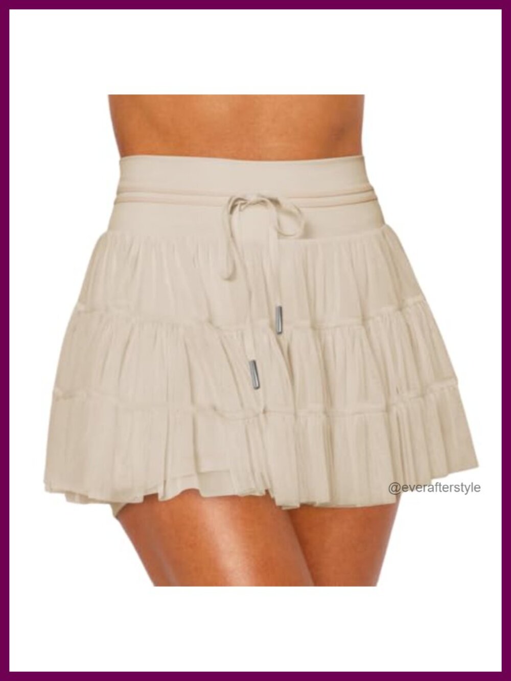 High Waisted Pleated Tennis Skirt with Built-in Shorts Flowy Athletic Skort